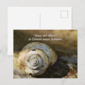 Schneckenhaus Postkarte (Vorne/Hinten)