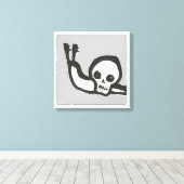 Schneckenhaut - Langsames Rennen mit Friedlichem T Leinwanddruck (Insitu (Holzboden))