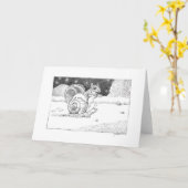 Schneckenkarte Karte (Gelbe Blume)