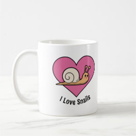 Schneckenliebhaber niedliche, farbenfrohe Schnecke Kaffeetasse