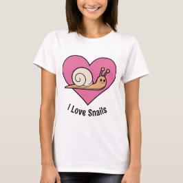 Schneckenliebhaber niedliche, farbenfrohe Schnecke T-Shirt