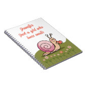 Schneckenliebhaber Wanderwege Molusk Fan Notizblock (Rechte Seite)