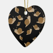 Schneckenmuster Keramik Ornament (Links)