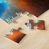 Schneckennebelfleck, -galaxien und -sterne puzzle (Seite)