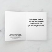 Schneckennebelfleck-Geburtstagskarte Karte (Innenseite)