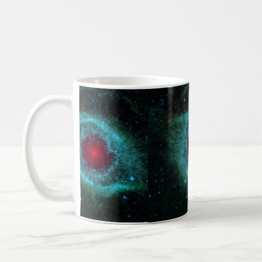 Schneckennebelfleck, schöne Sterne in der Galaxie Kaffeetasse (Links)