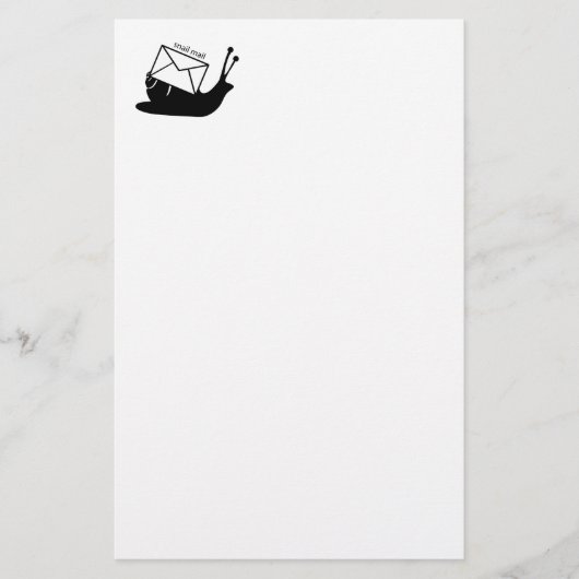 Schneckenpost Briefpapier (Vorderseite)