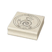 Schneckenpost Fragile Handhabung mit sorgfältiger Gummistempel (Stempel)