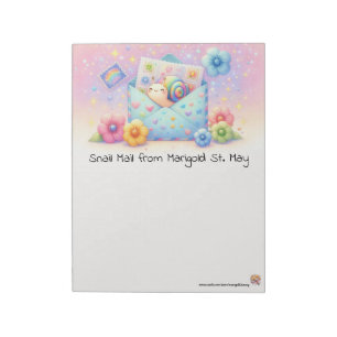 Schneckenpost Fröhliche Post Notizblock