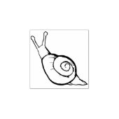 Schneckenpost Gummistempel (Prägung)