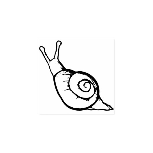 Schneckenpost Gummistempel (Prägung)