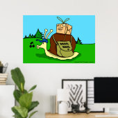 Schneckenpost Kinderposter Poster (Heimbüro)