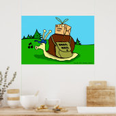 Schneckenpost Kinderposter Poster (Küche)