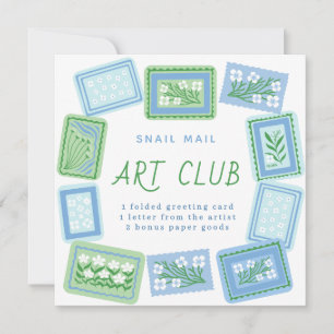 Schneckenpost-Kunstclub Einladung
