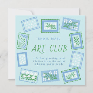 Schneckenpost-Kunstclub Einladung