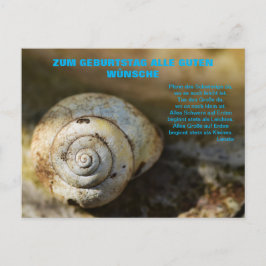 Schneckenpost Postkarte