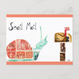 Schneckenpost Postkarte