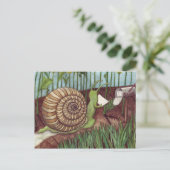 Schneckenpost Postkarte (Stehend Vorderseite)