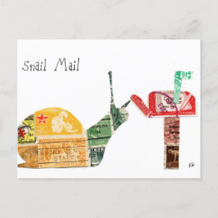 Schneckenpost Postkarte
