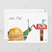 Schneckenpost Postkarte (Vorne/Hinten)