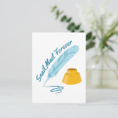 Schneckenpost Postkarte (Stehend Vorderseite)