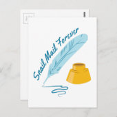 Schneckenpost Postkarte (Vorne/Hinten)