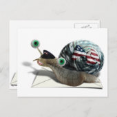 Schneckenpost Postkarte (Vorne/Hinten)