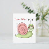 Schneckenpost Postkarte (Stehend Vorderseite)