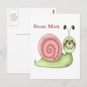 Schneckenpost Postkarte (Vorne/Hinten)