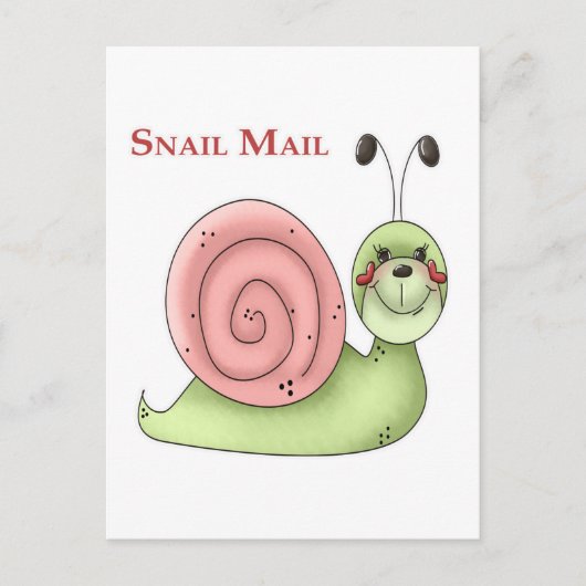 Schneckenpost Postkarte (Vorderseite)