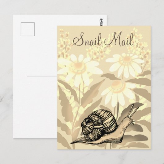 Schneckenpost Postkarte (Vorne/Hinten)