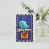 Schneckenpost, Postkarte für Postüberquerung (Stehend Vorderseite)