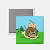 Schneckenpostmagnet Magnet (Vorderseite/Rückseite)