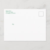 Schneckenschmetterling Niedliche KUSTOM BABY DUSCH Einladungspostkarte (Rückseite)