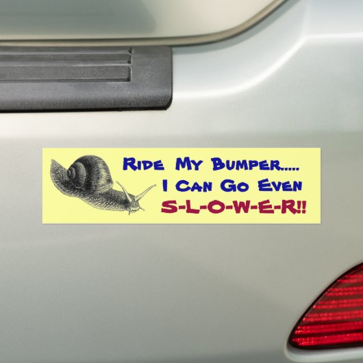 Schneckentempo Autoaufkleber (Auf Auto)