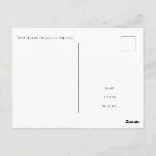 Schneeスノエテ Postkarteィ Postkarte (Rückseite)