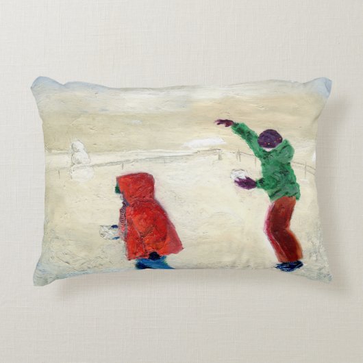 Schnee! 2014 dekokissen (Vorderseite)