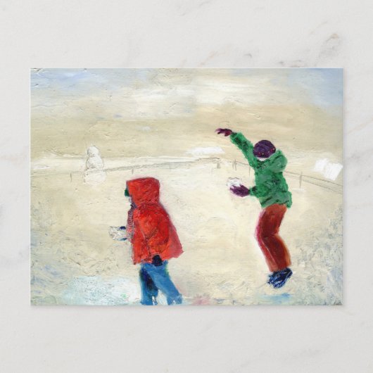 Schnee! 2014 postkarte (Vorderseite)