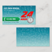 Schnee-Abbau beruflich Visitenkarte (Vorne/Hinten)