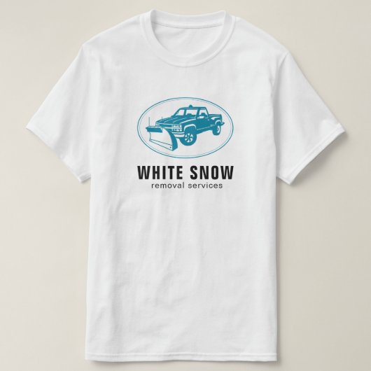 Schnee-Abbau-FirmenShirts T-Shirt (Design vorne)