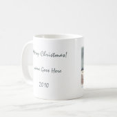 Schnee abgewischte Rotwild-Silhouette-Malerei Tasse (Vorderseite Links)