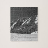 Schnee abgewischtes Flatirons Boulder Co Panorama Puzzle (Vertikal)