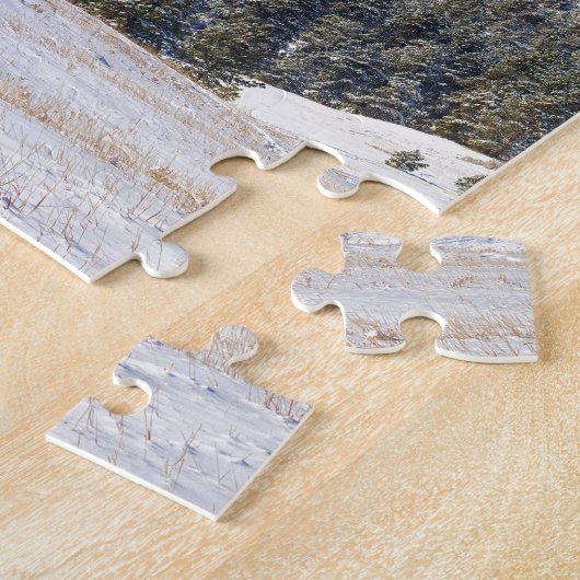 Schnee abgewischtes Flatirons Boulder Colorado Puzzle (Seite)