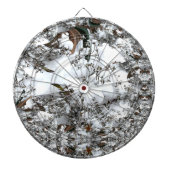 Schnee-Abstrakt Dartscheibe (vorne)