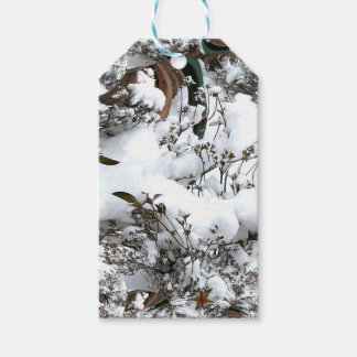 Schnee-Abstrakt Geschenkanhänger