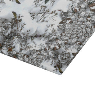 Schnee-Abstrakt Schneidebrett
