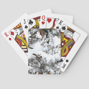Schnee-Abstrakt Spielkarten
