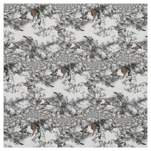 Schnee-Abstrakt Stoff (Muster)