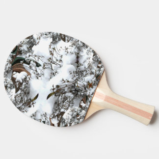 Schnee-Abstrakt Tischtennis Schläger
