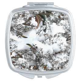 Schnee-Abstrakter Compact Mirror Taschenspiegel